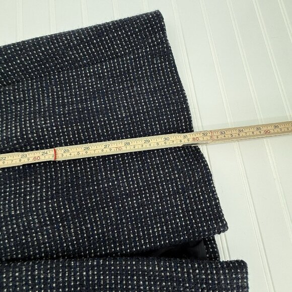 Ann Taylor Wool Blend Tweed Swing Coat in Navy Comfort Business Cocktail Large - Picture 11 of 11